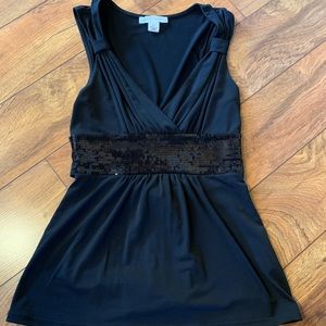 White House Black Market sleeveless top w/ sequins